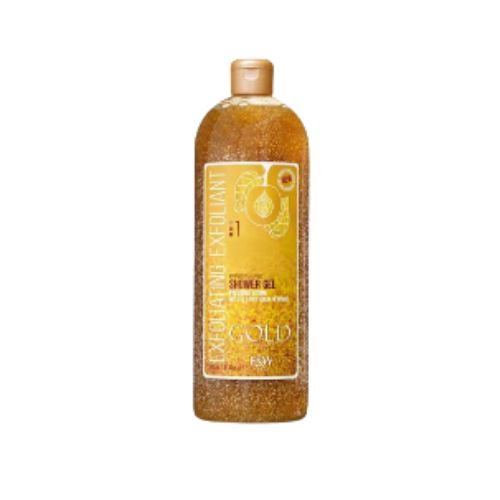 Gel Douche Exfoliant YARI Curcuma & Gingembre 1000ml - Anti-imperfections, Gommant