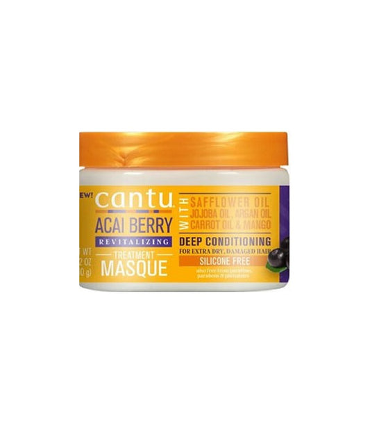 Cantu Masque de traitement revitalisant aux baies d'açaï 340 g | Afrometis