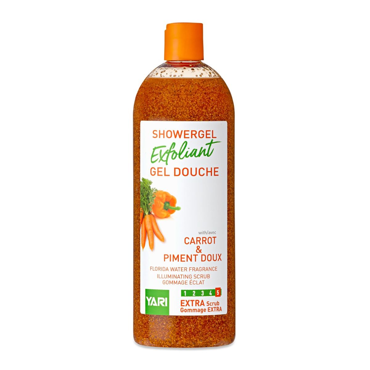 Gel Douche Exfoliant Yari Papaye Hibiscus – 1000ml, éclaircissant, Anti-taches, Neuf