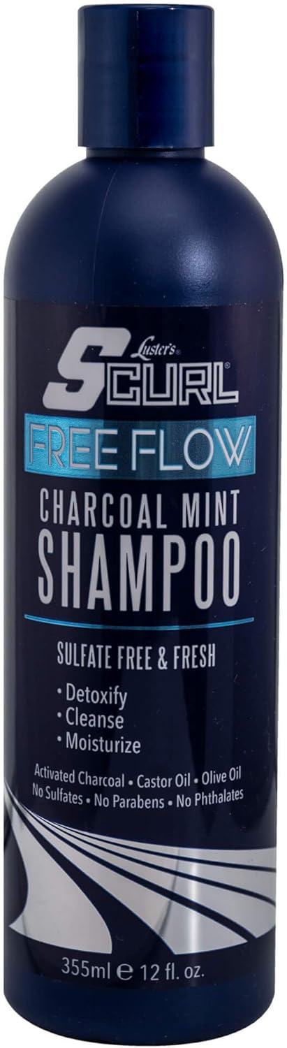 Luster's SCurl Free Flow Charcoal Mint Shampoo 355 ml