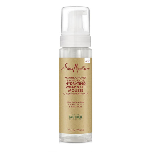 SheaMoisture Manuka Honey & Mafura Oil Wrap & Set Mousse 7.5oz
