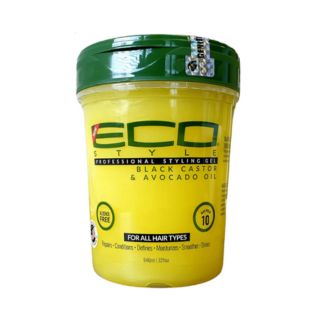 Eco Styler Gel Coiffant Huile de Ricin Noir et d'Avocat 32oz