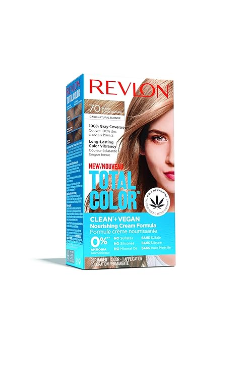 Revlon Total Color Permanent Hair Color,70 Dark Natural Blonde