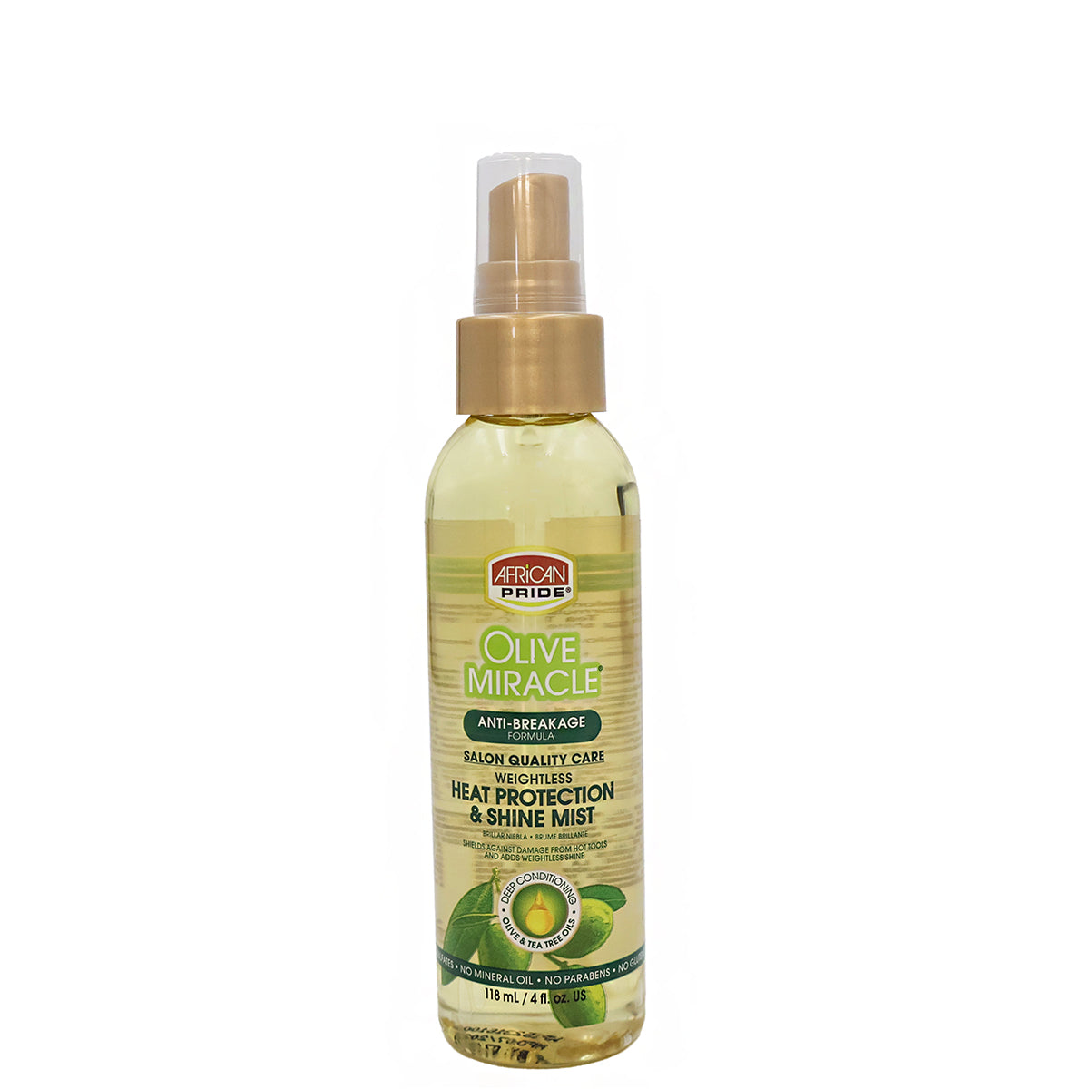 African Pride Olive miracle Heat protection & shine mist 118 ml