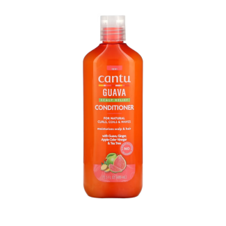 Cantu Guava Scalp Relief Conditioner, pour boucles, bobines et ondulations naturelles, 13,5 fl oz (400 ml)