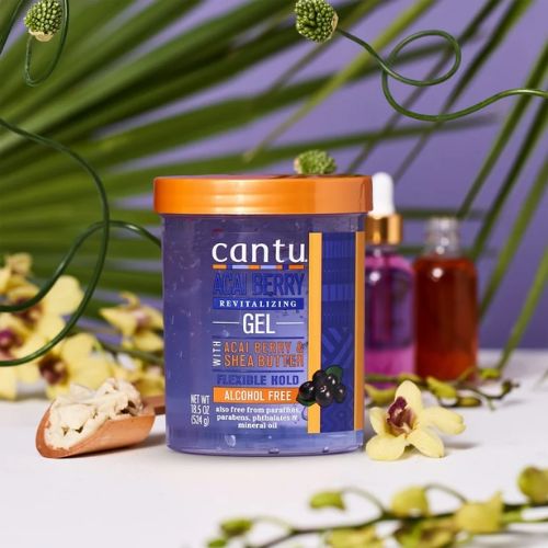 Cantu Gel Revitalisant, Tenue Flexible, Baie d'Açaï 524g