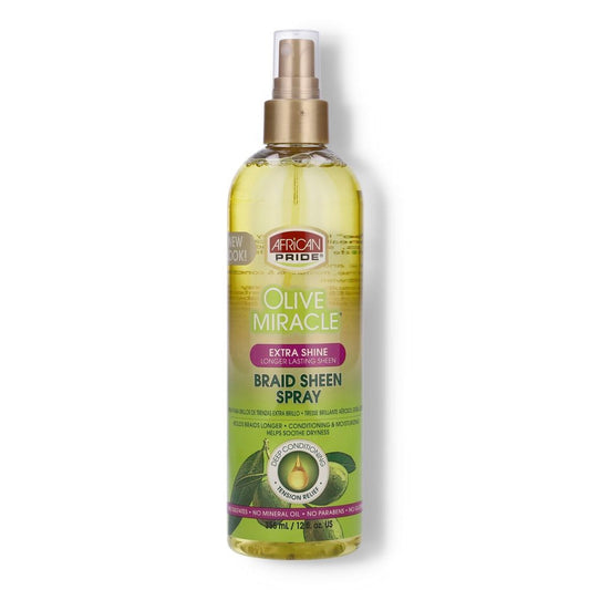 African Pride Olive miracle Braid sheen spray 355 ml
