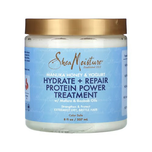 SheaMoisture, Manuka Honey & Yogurt, Hydrate + Repair Protein Power Treatment, 8 fl oz (237 ml)