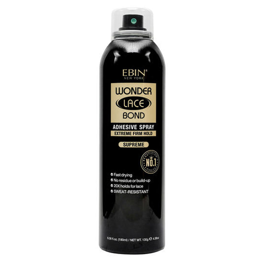 Spray adhésif EBIN Wonder Lace Bond - Tenue extrêmement ferme - 400 ml