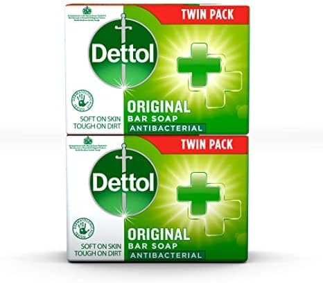 Dettol Lot de 2 savons originaux