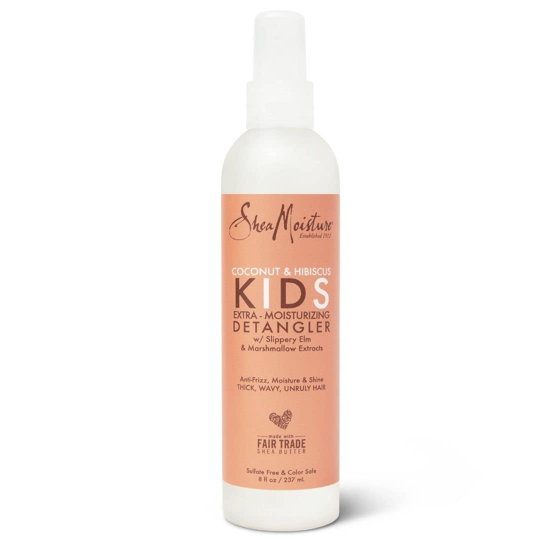 Shea Moisture Kids Démêlant extra hydratant, noix de coco et hibiscus, multicolore, 8 fl oz