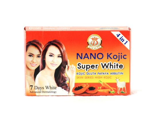 4 en 1 Nano Extra White Nano Kojic Super White Avec glutathion, kojic, papaye et arbutine