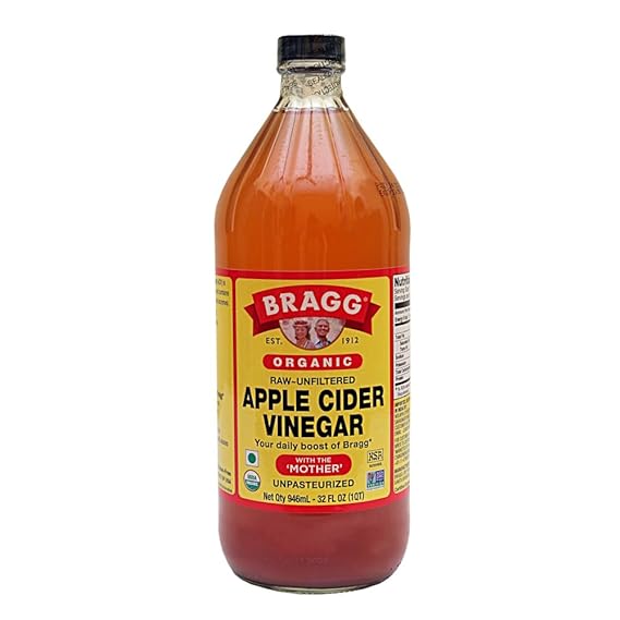 Bragg Raw non filtré avec le vinaigre de cidre de pomme mère, 946 ml