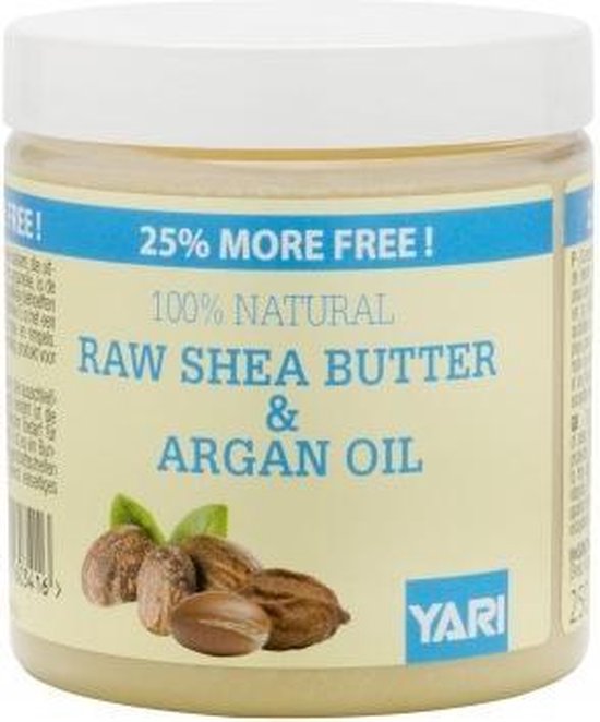 Yari 100% Pur beurre de karité Raw et huile d'argan 250 ml