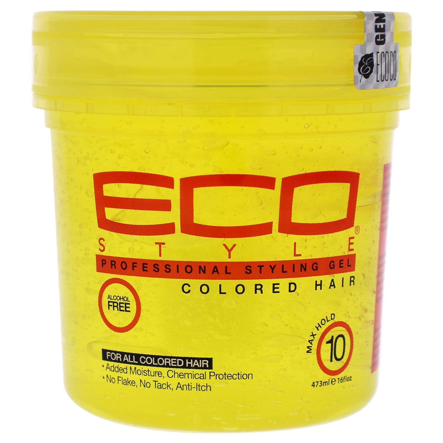 Gel coiffant Eco Styler 16 oz. Pot jaune