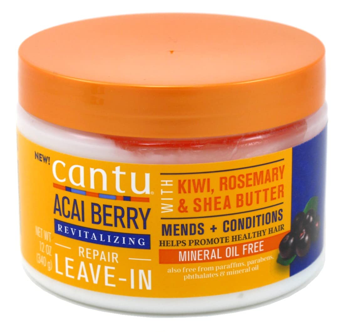 Cantu Acai Berry Crème réparatrice revitalisante sans rinçage 12 oz