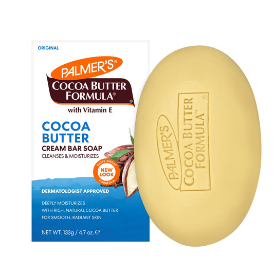 Barre de savon hydratante au beurre de cacao Palmers pour une peau lisse et claire - 4,7 oz