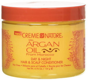 Creme of Nature Après-shampooing cheveux et cuir chevelu à l'huile d'argan, 4,76 onces