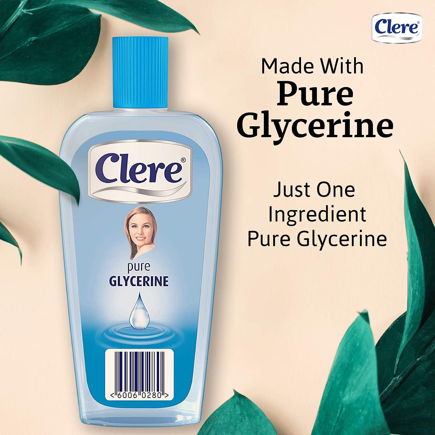 Clere BP Glycérine pure pour des soins polyvalents de la peau, adoucissants et hydratants 200 ml