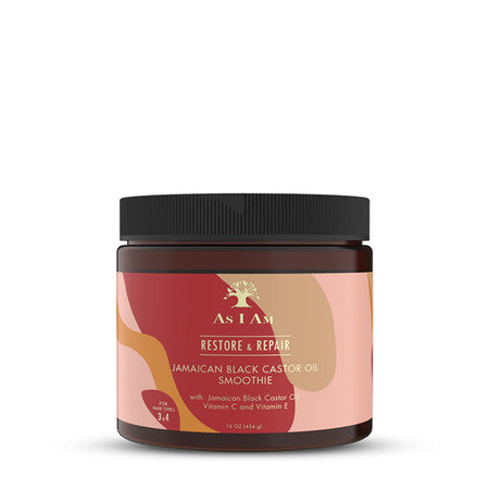As I Am Restaurer et réparer le smoothie jamaïcain à l'huile de ricin noire (16 oz)