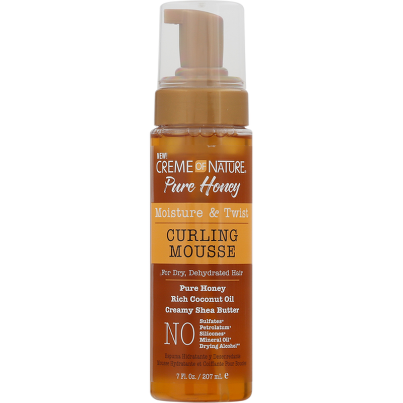 CREME OF NATURE - Mousse bouclée hydratante et torsadée au miel pur 207 ml