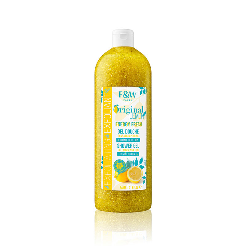 GEL DOUCHE EXFOLIANT FRAIS ÉNERGIE ÉQUITABLE ET BLANCHE | CITRON ORIGINAL 940ml