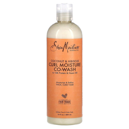 SheaMoisture, Co-Wash Curl Moisture, noix de coco et hibiscus, 384 ml