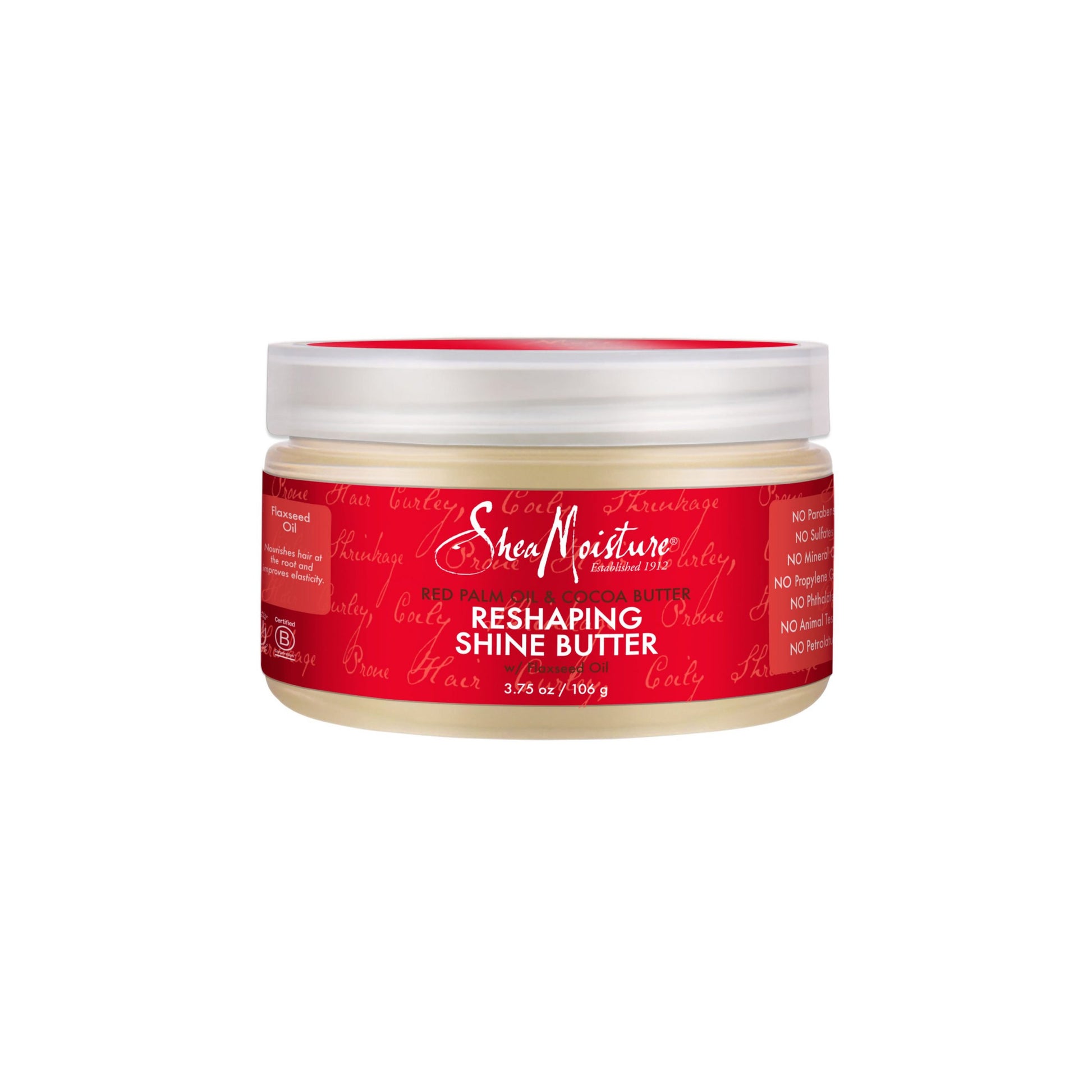 Shea Moisture Beurre de brillance remodelant à l'huile de palme rouge et au beurre de cacao 106 g