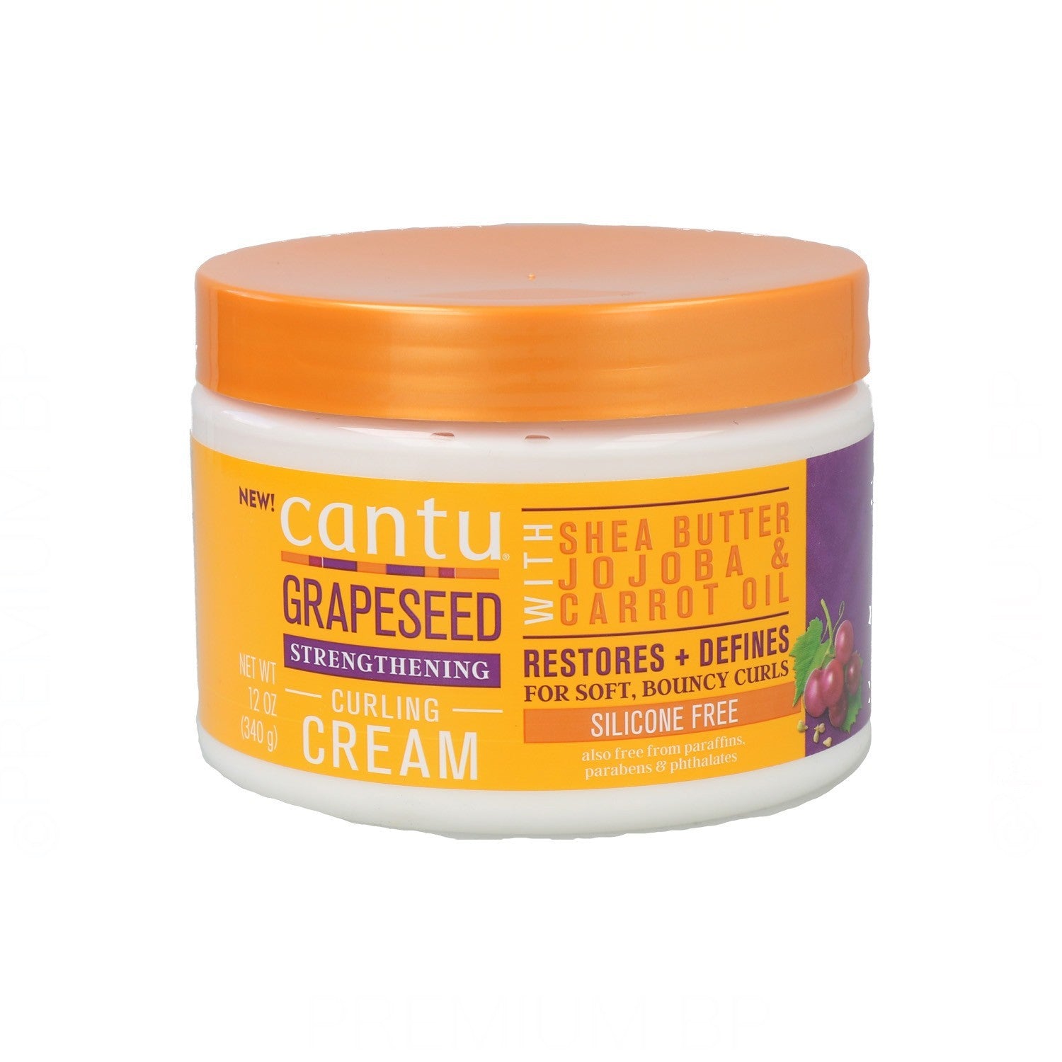 Cantu Crème de Curling aux Pépins de Raisin Fortalecedora 340 g