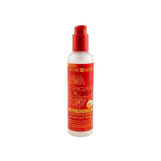 CREME OF NATURE – HUILE D'ARGAN – Crème Protectrice Thermique Smooth & Shine Blow Out 226 ml
