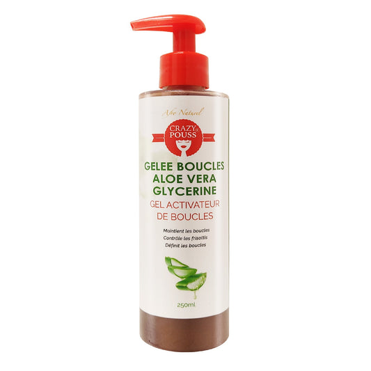 CRAZY POUSS – Gelée Activateur de Boucles à l'Aloe vera 250ml