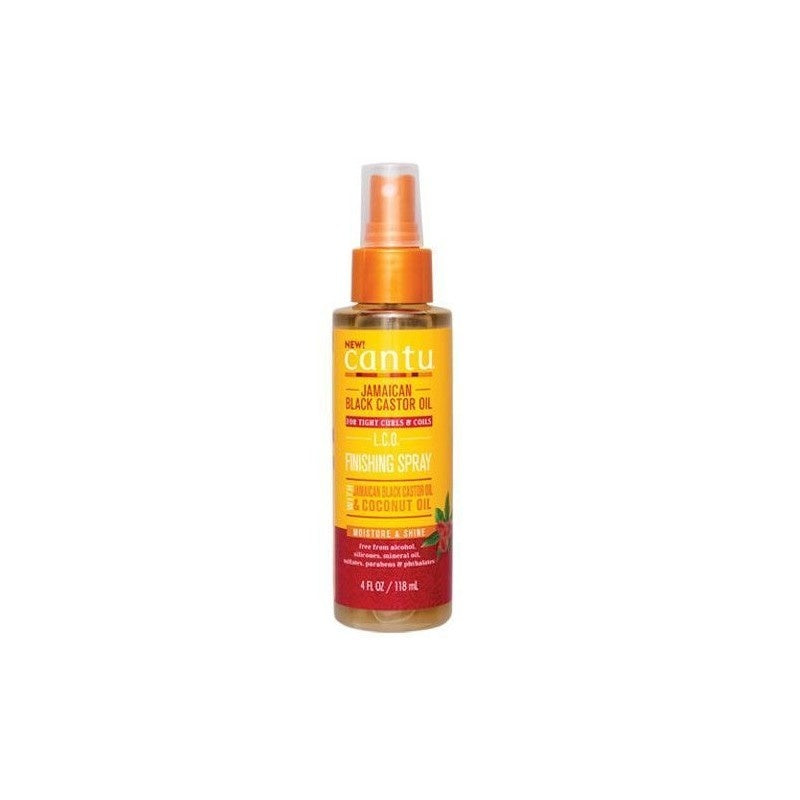 Cantu JBCO Spray de finition – Hydratation et brillance pour boucles – Sans alcool, silicones – 4 fl oz