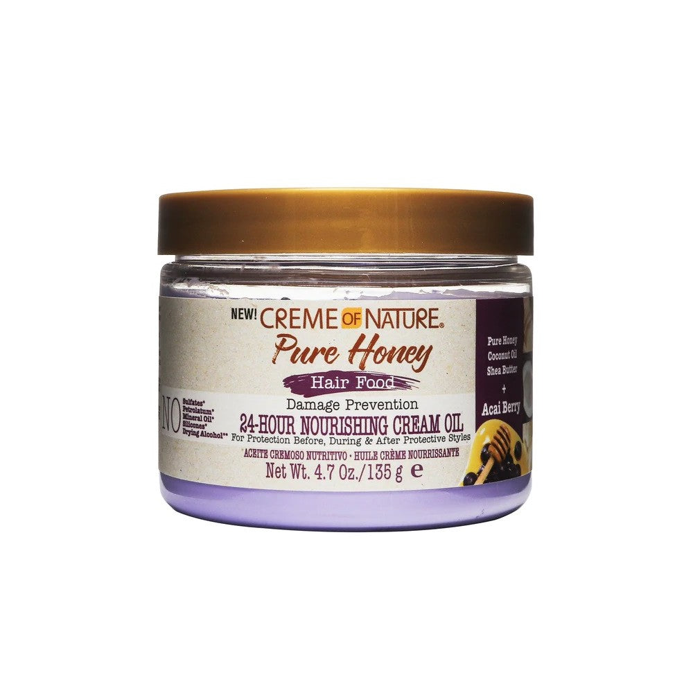 CREME OF NATURE MIEL PUR Crème Nutrition 24 Heures 135g