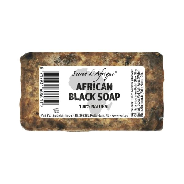 Secret D'Afrique Savon Noir Africain 100% Naturel 250g