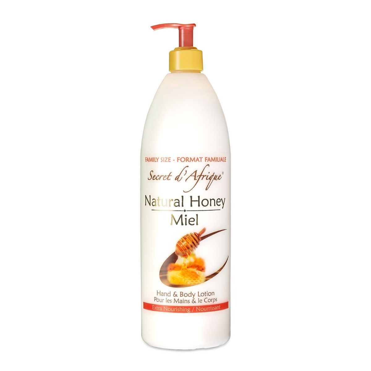 Secret d'Afrique Lait Mains et Corps au Miel Naturel 1000 ml