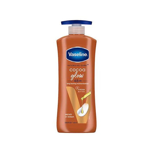 Vaseline Intensive Care Cocoa Glow Lait Pour Le Corps Au Cacao Pur Et Au Beurre De Karité 600 ml