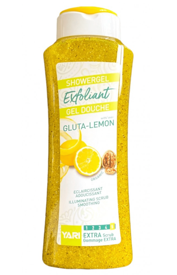 Yari - Gel douche extra exfoliant éclaircissant "gluta citron" - 500ml